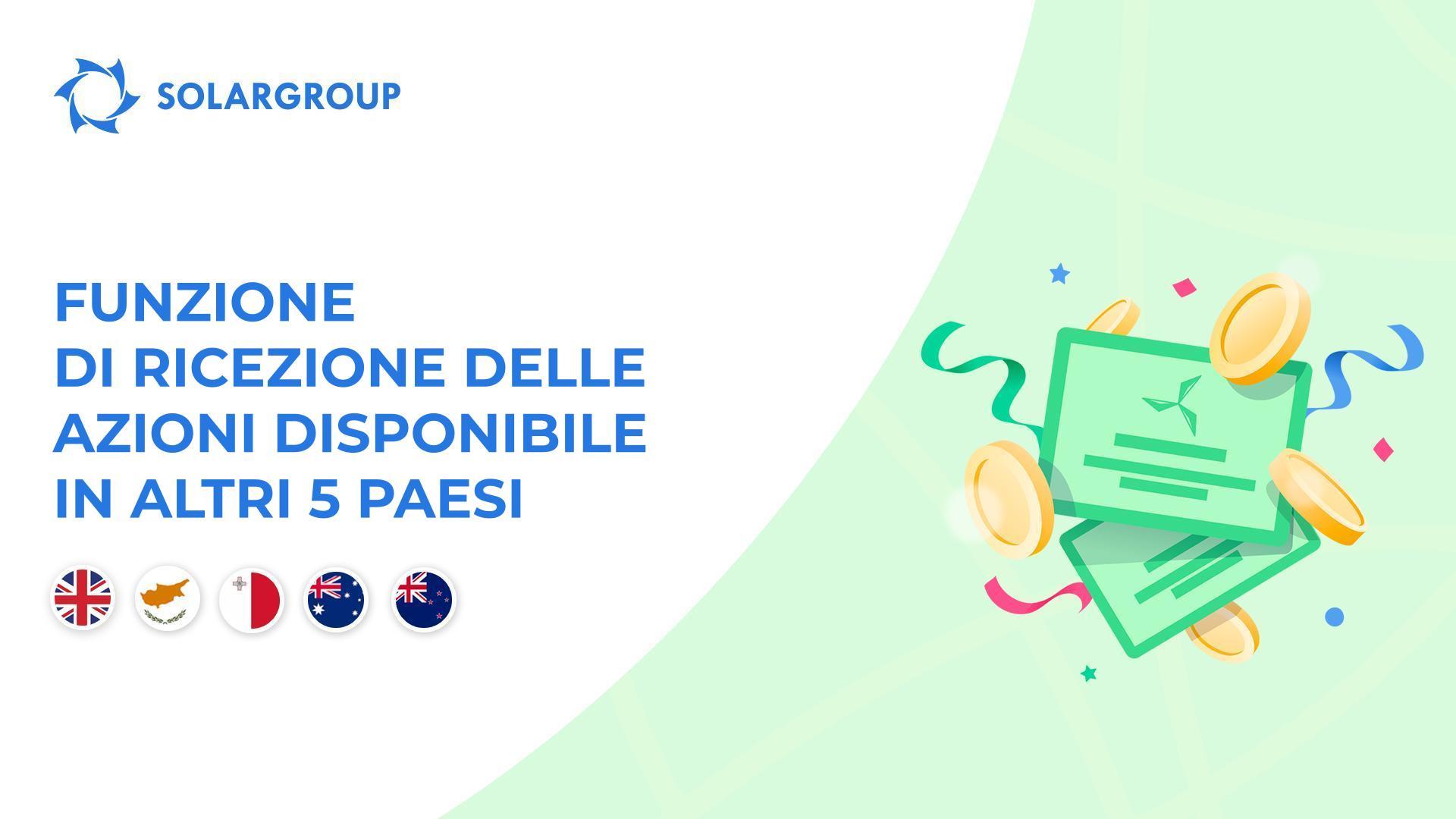 Lancio della funzionalità nei seguenti paesi: Gran Bretagna, Cipro, Malta, Australia, Nuova Zelanda
