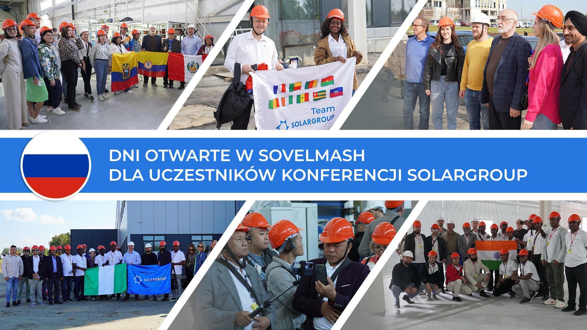 Międzynarodowe delegacje na placu budowy Sovelmash