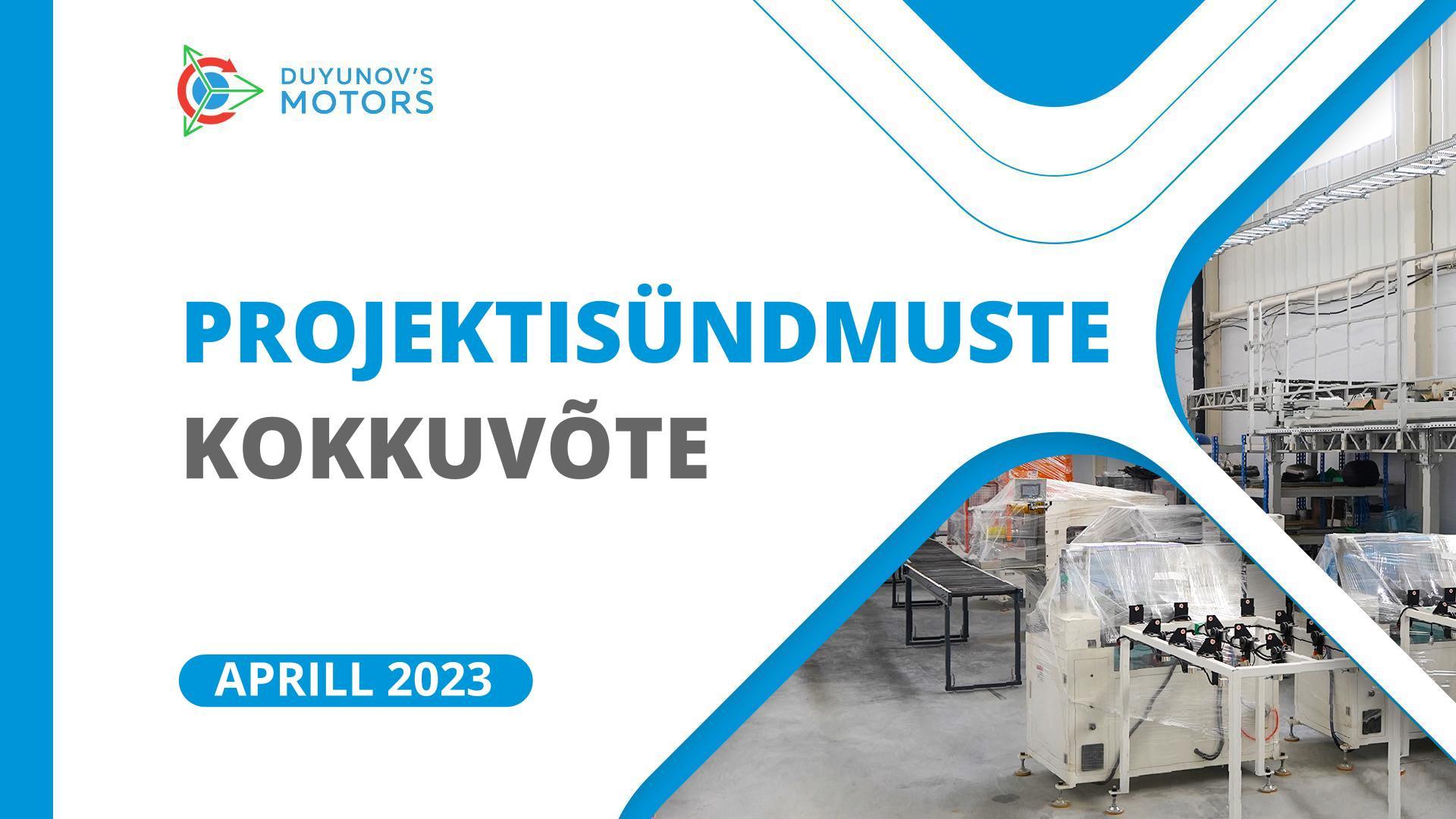 Projekti aprillikuu võtmesündmused