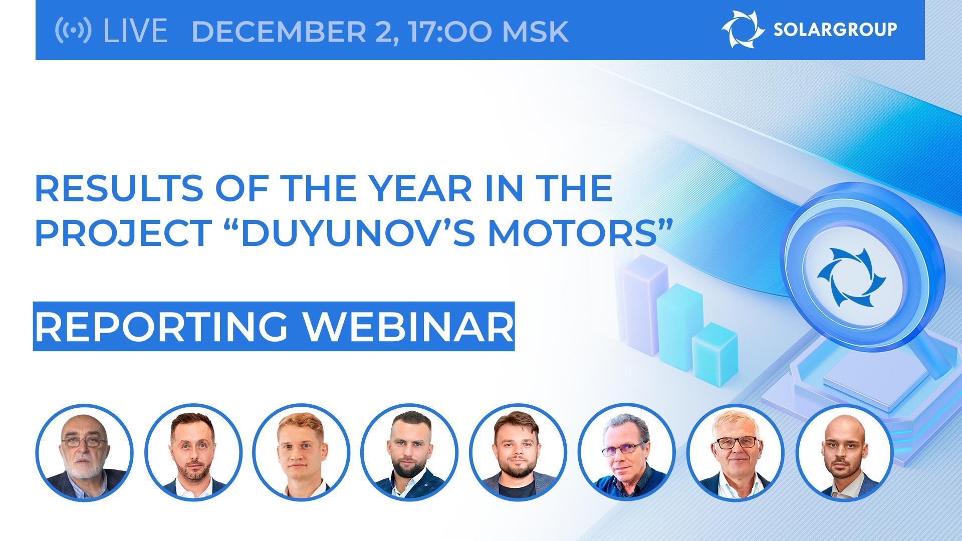 Join the reporting webinar by SOLARGROUP tomorrow