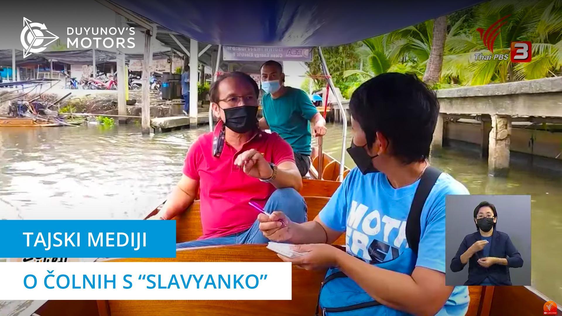 Lokalni mediji so poročali o tajskih čolnih s "Slavyanko"
