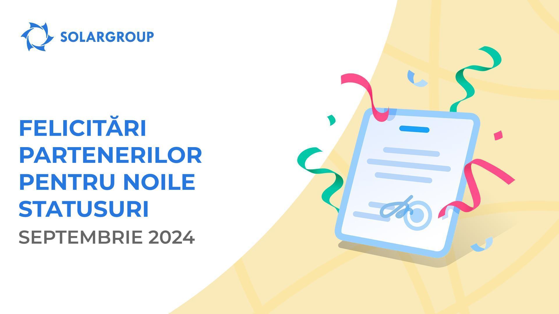Salutăm partenerii cu statusuri noi!👏