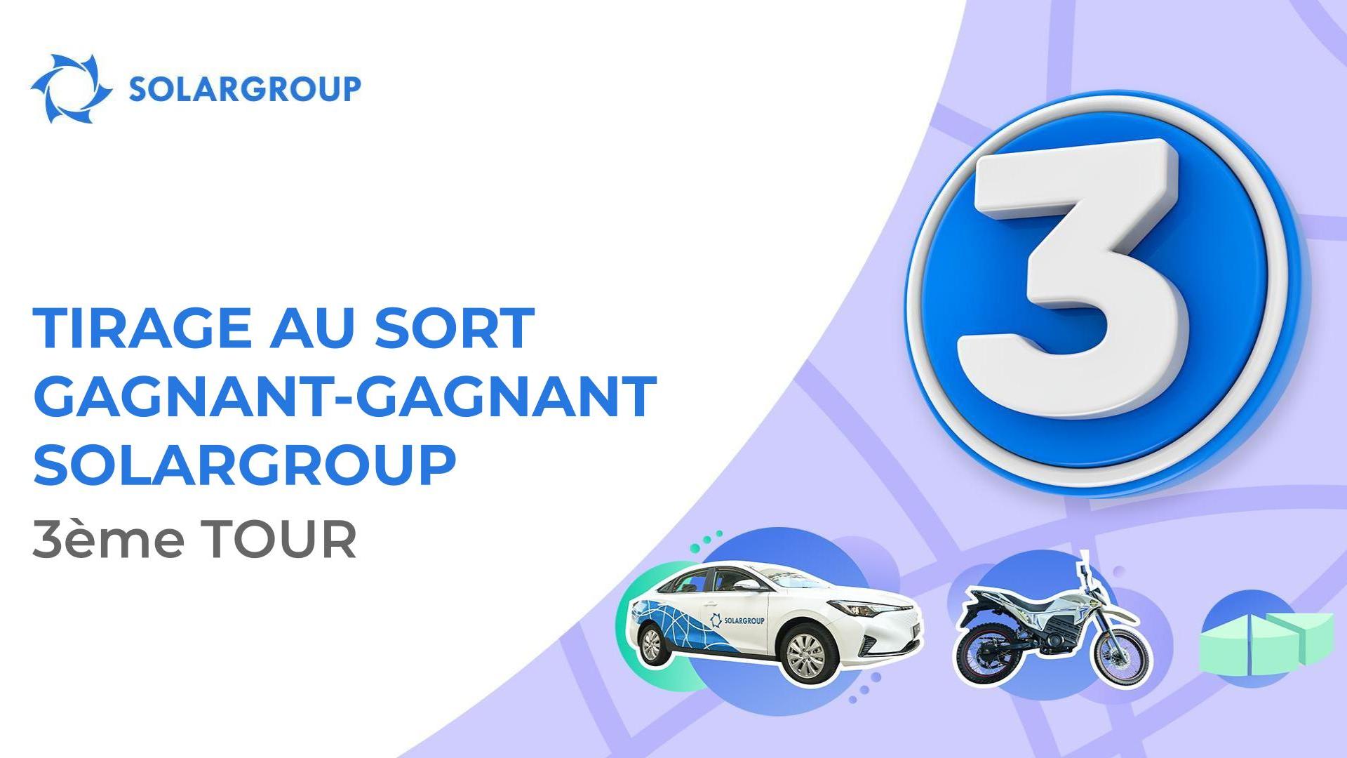 Le troisième tour de la loterie SOLARGROUP a commencé le 1er décembre 2023
