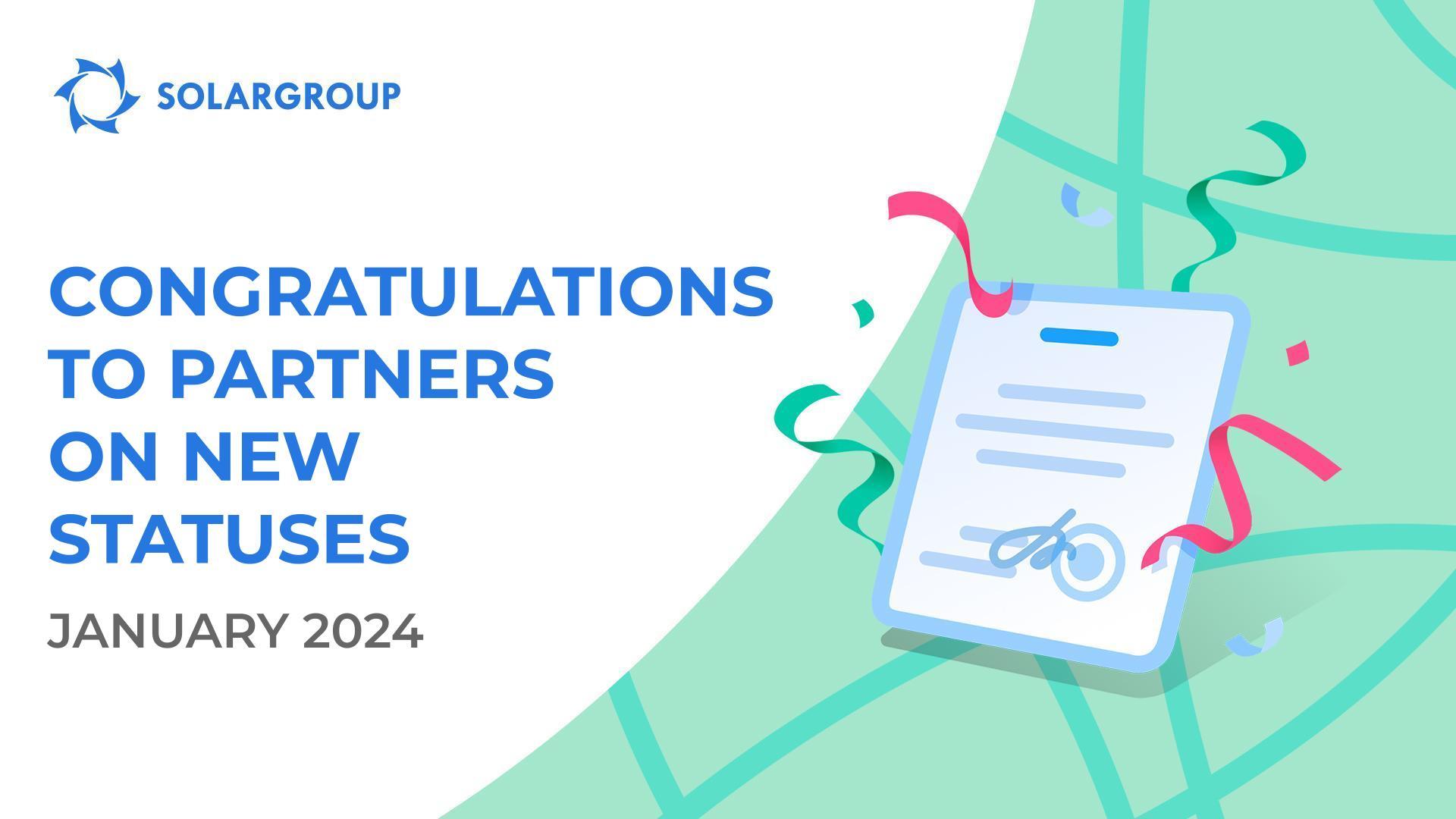 We welcome our partners to their new statuses!👏
