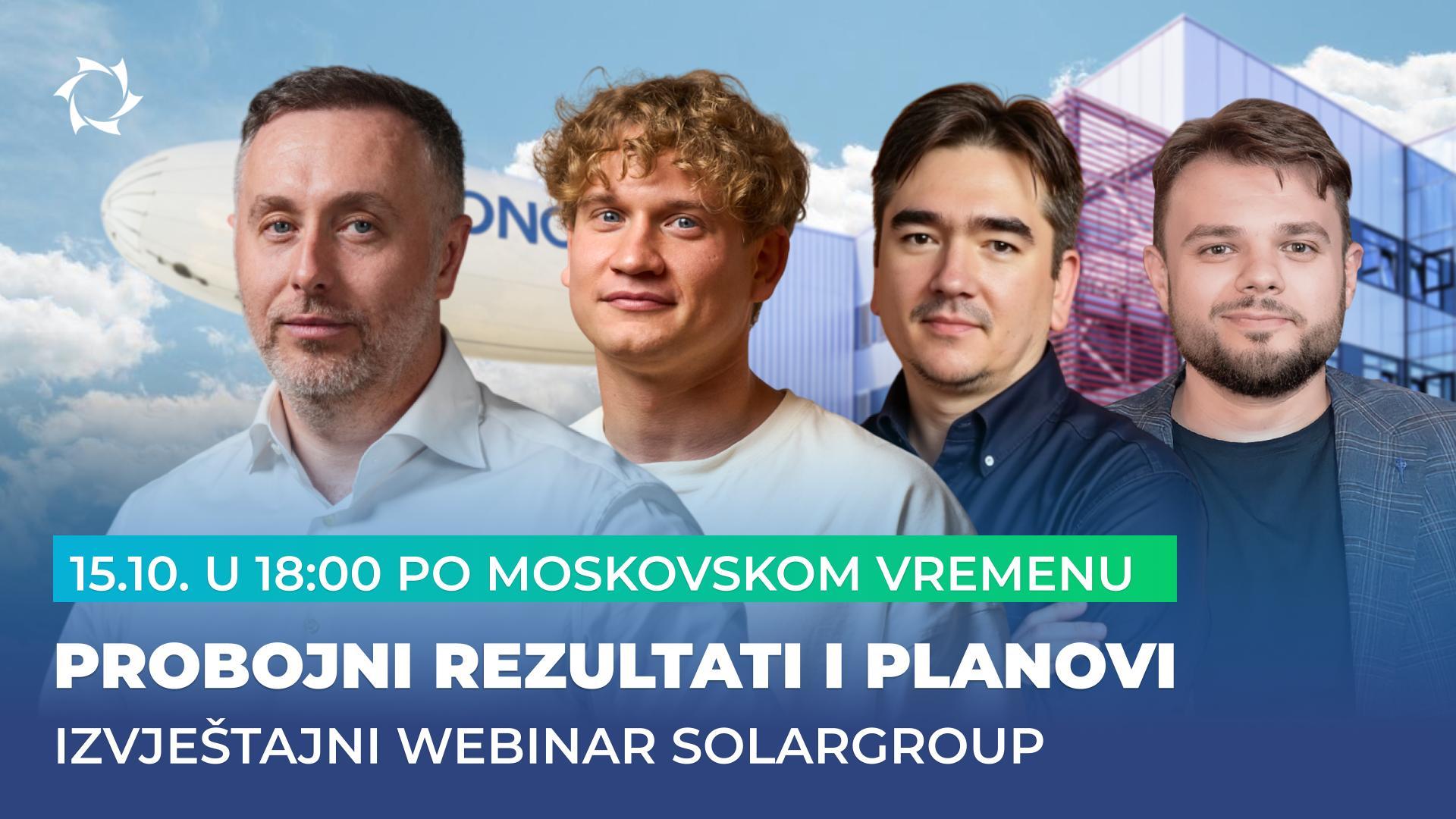 Postavite pitanje čelnicima SOLARGROUP-a uživo 15. listopada!