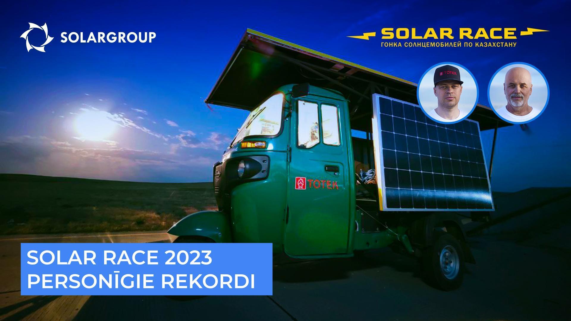Solar race 2023 personīgie rekordi