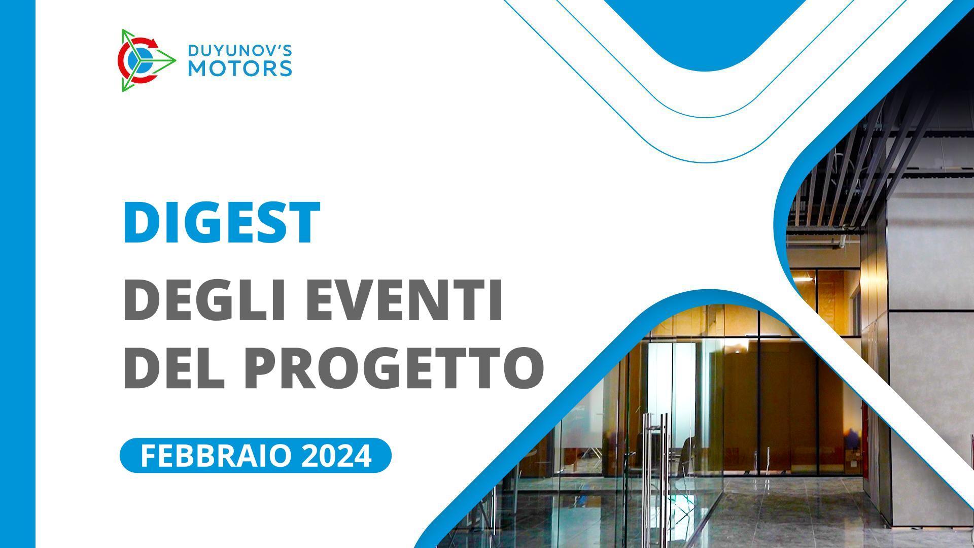 Eventi chiave del progetto a febbraio
