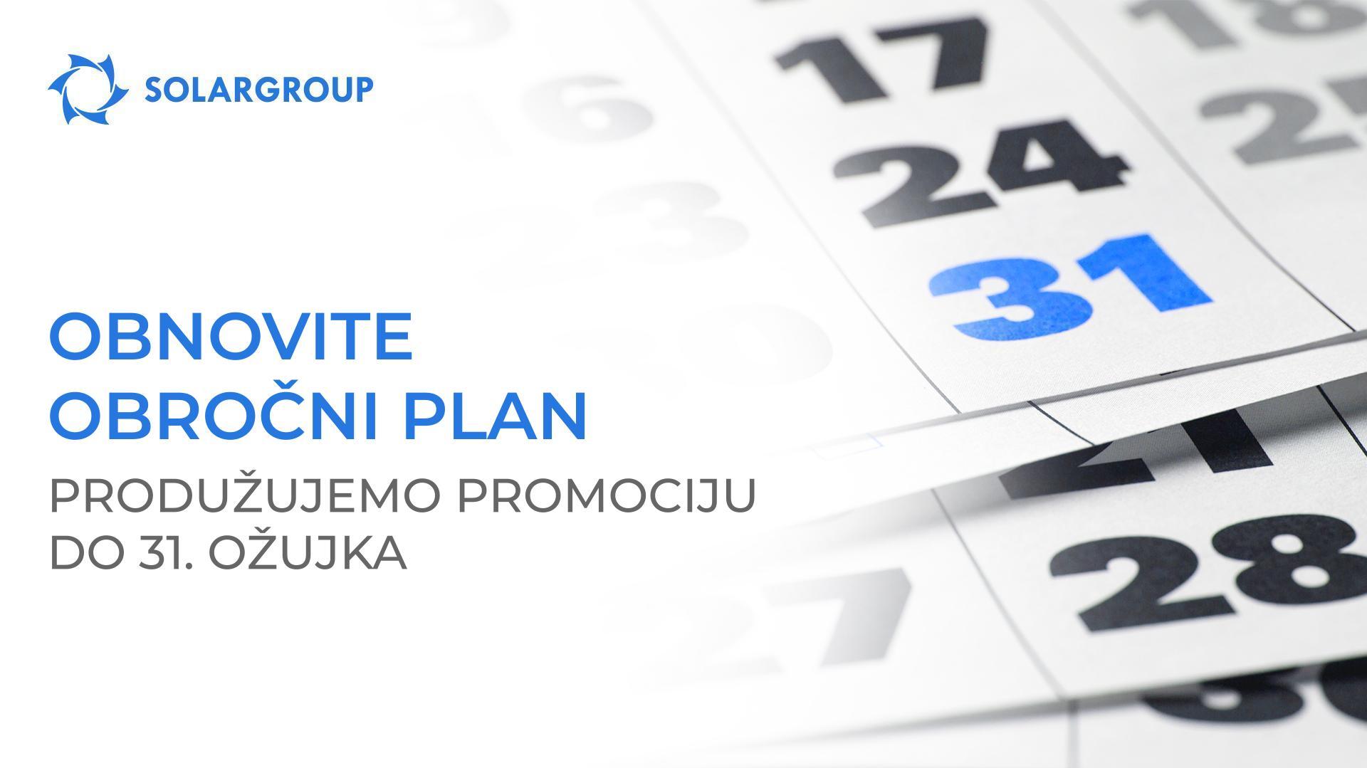 Obnovite obročni plan: produžujemo promociju do 31. ožujka