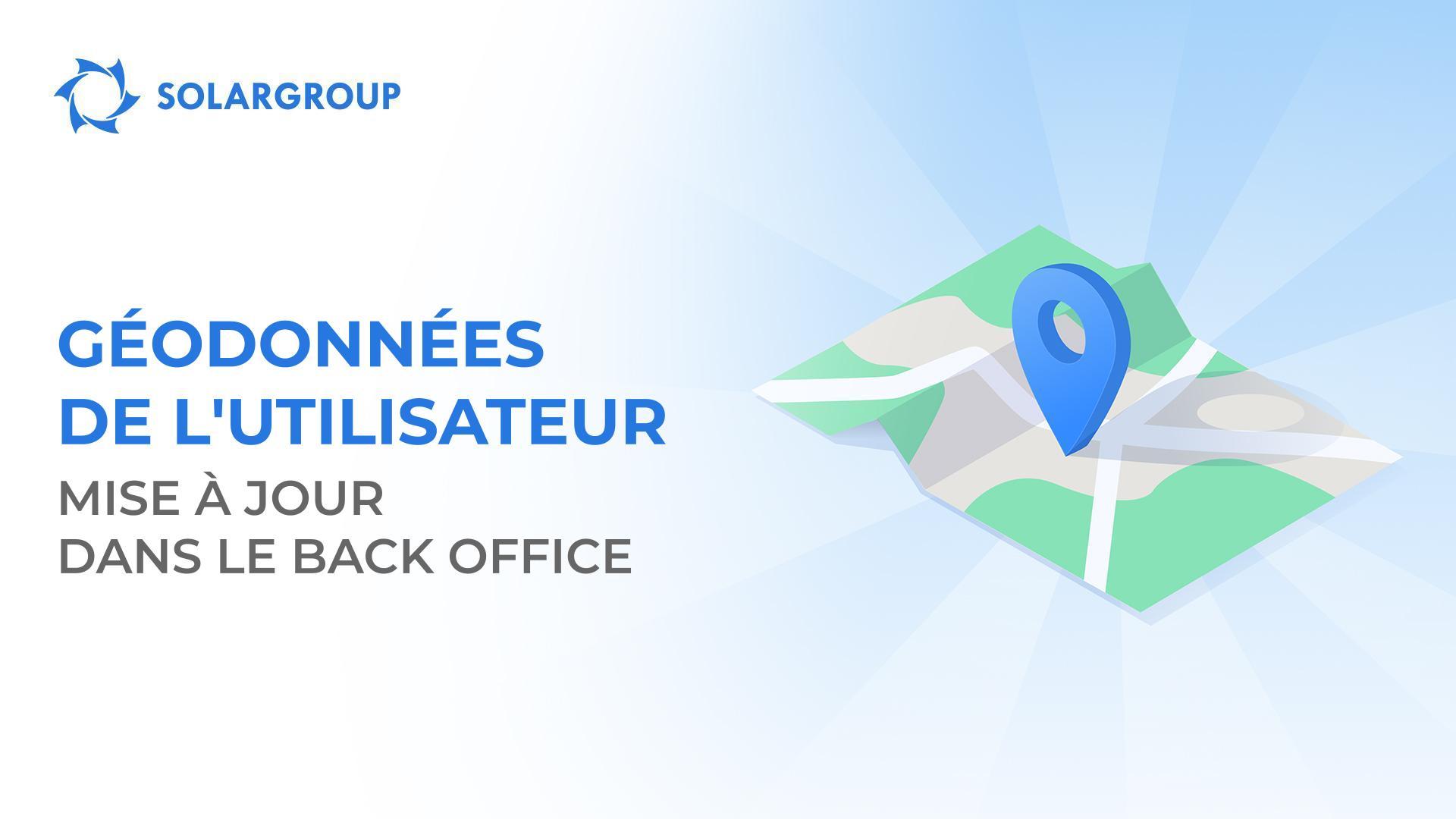 Votre localisation est maintenant marquée sur la carte