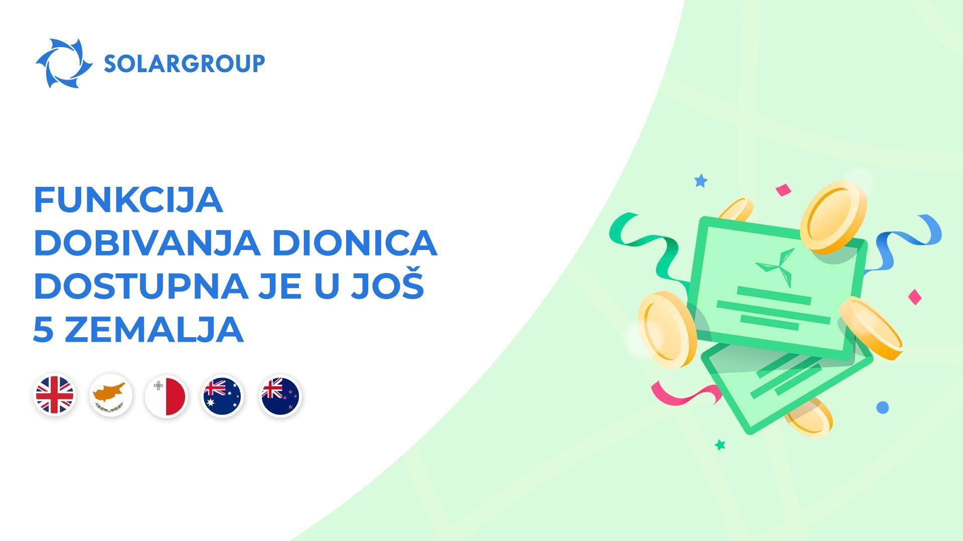 Pokrećemo funkciju u sljedećim zemljama: Velika Britanija, Cipar, Malta, Australija, Novi Zeland
