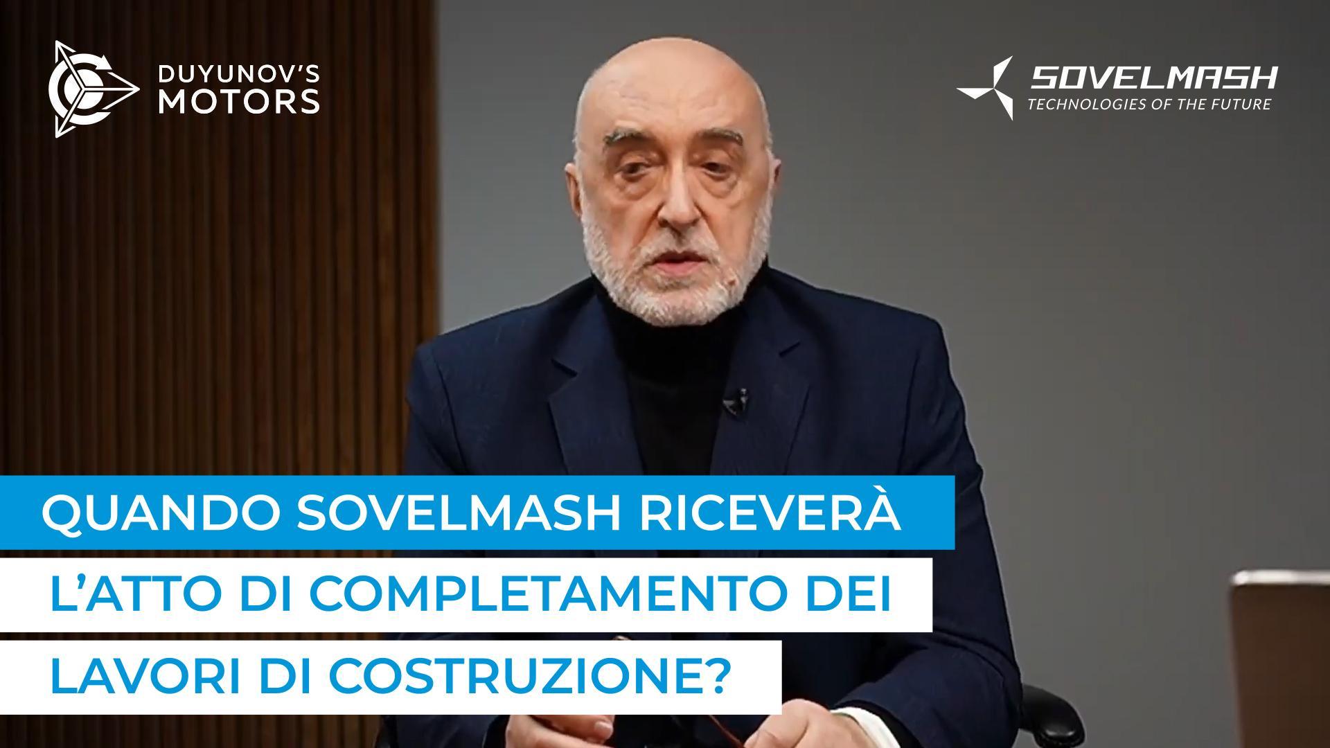 Dmitry Duyunov parla degli elementi mancanti per la ricezione dell'atto di completamento dei lavori di costruzione