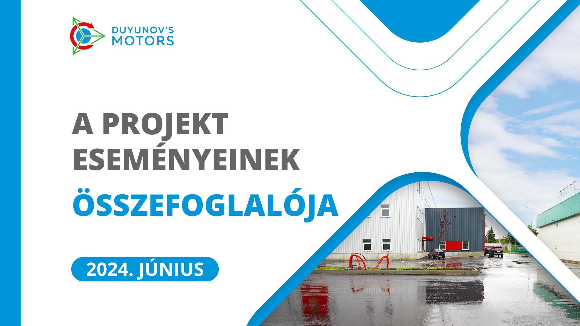 A projekt kulcsfontosságú eseményei júniusban