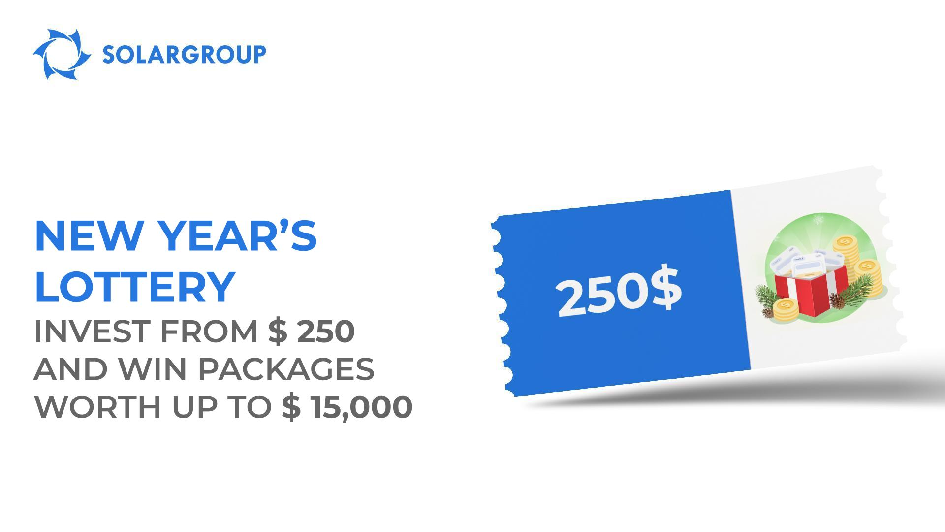 SOLARGROUP New Year's lottery with a prize pool of $ 25,000