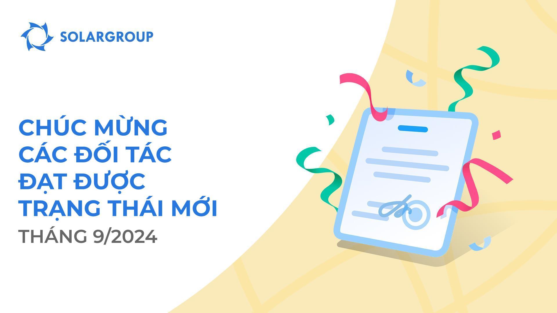 Chúng tôi xin chúc mừng các đối tác đạt được trạng thái mới!👏