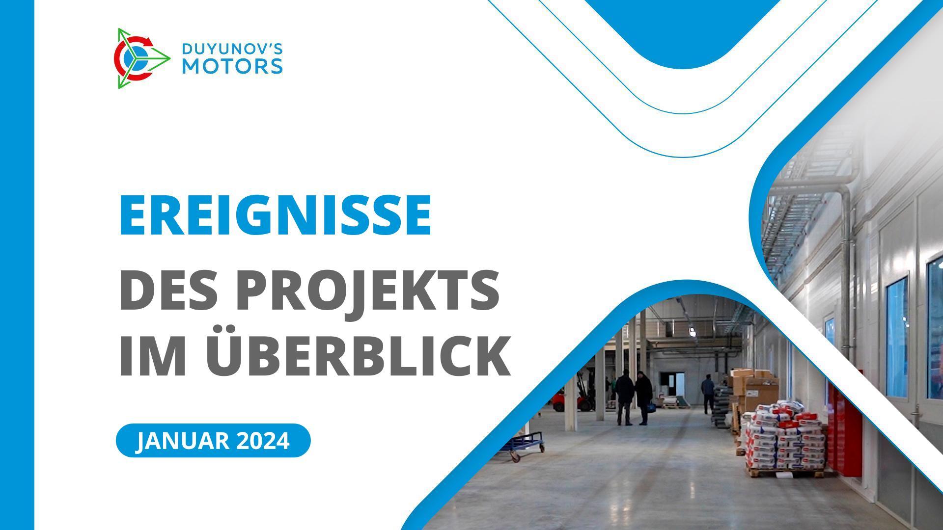 Die wichtigsten Ereignisse im Rahmen des Projekts im Januar