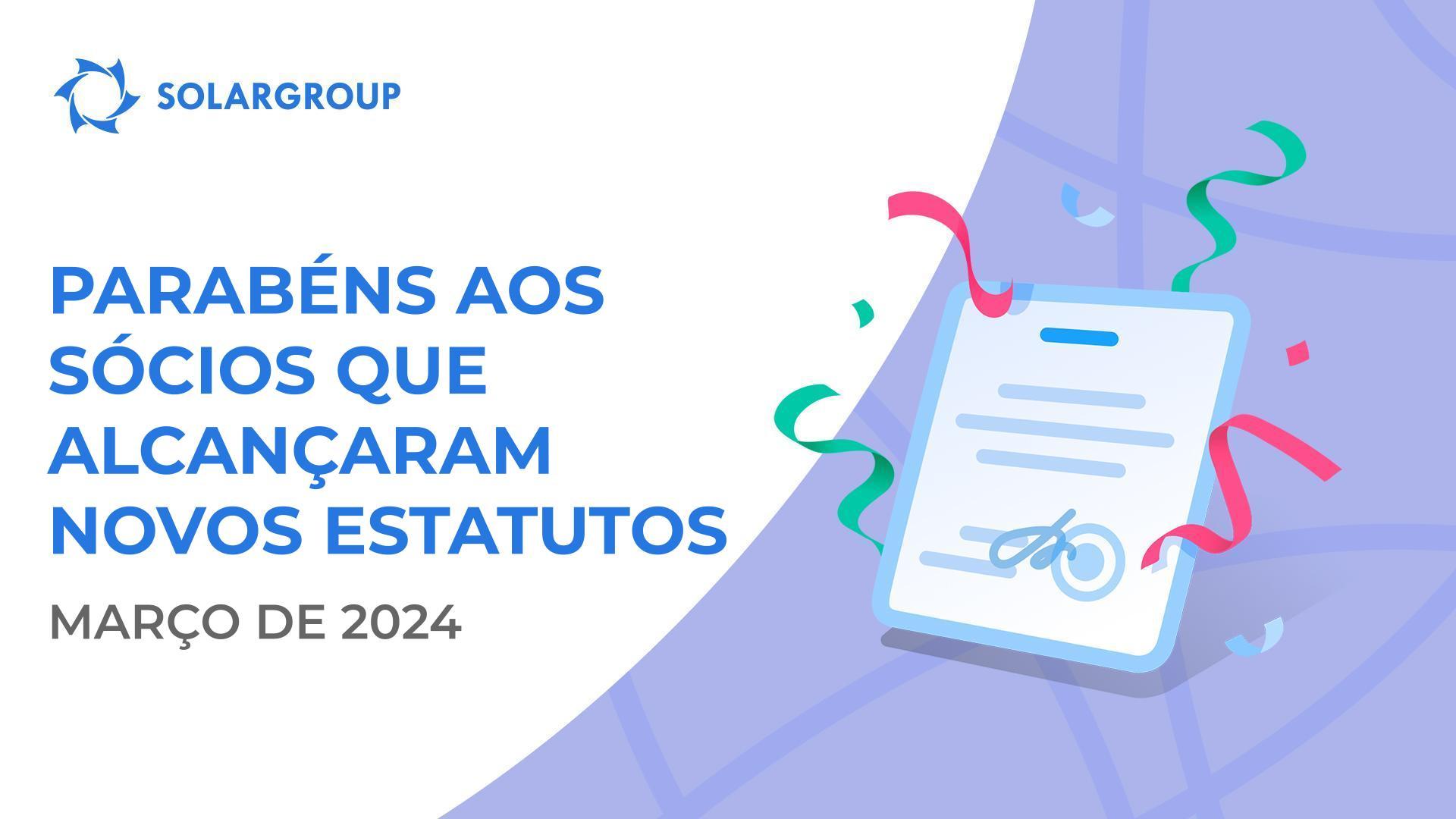 Felicitamos todos os sócios que alcançaram novos estatutos!👏