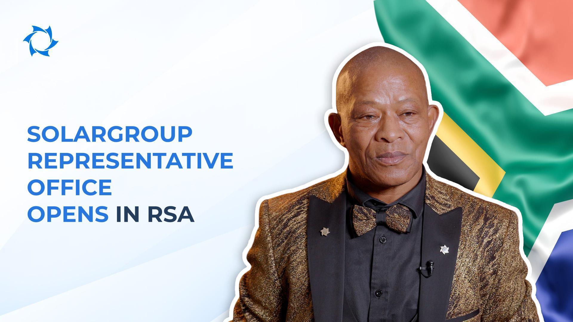 SOLARGROUP opens a representative office in the Republic of South Africa