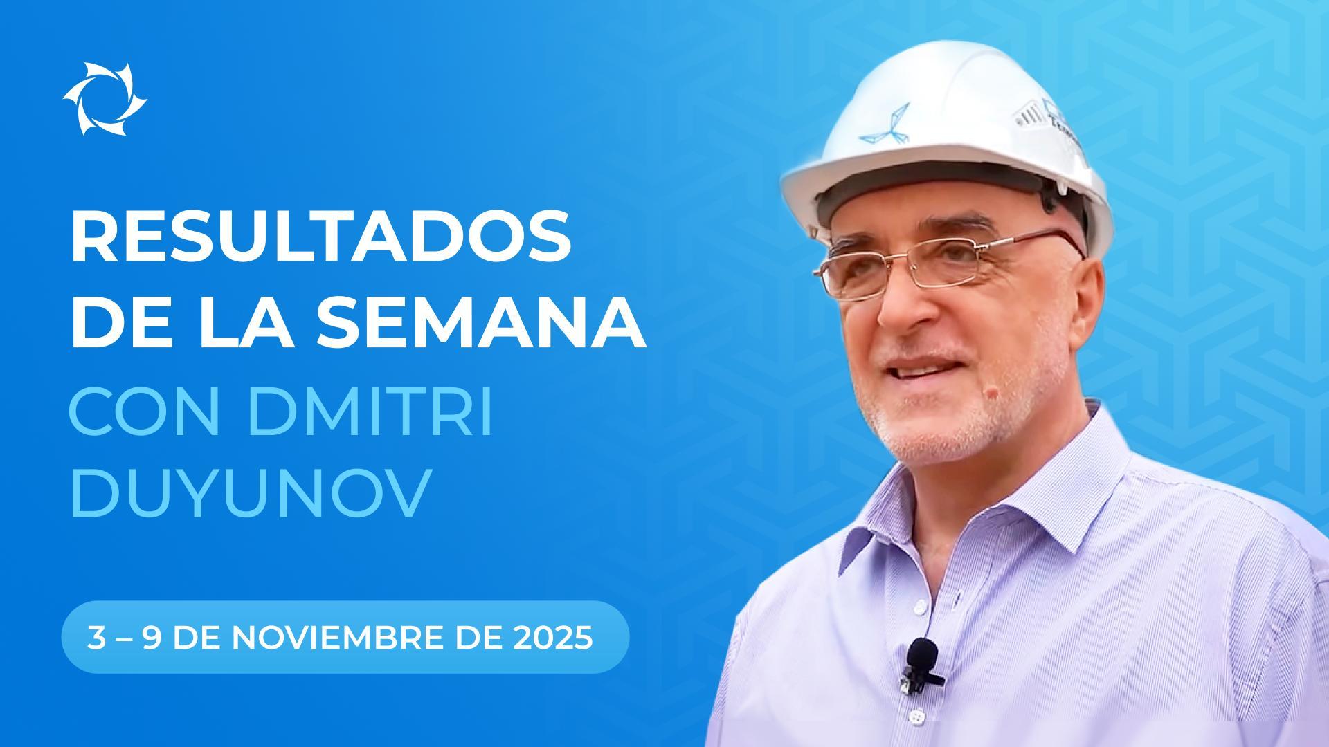 Balance semanal del proyecto «Motores Duyunov»