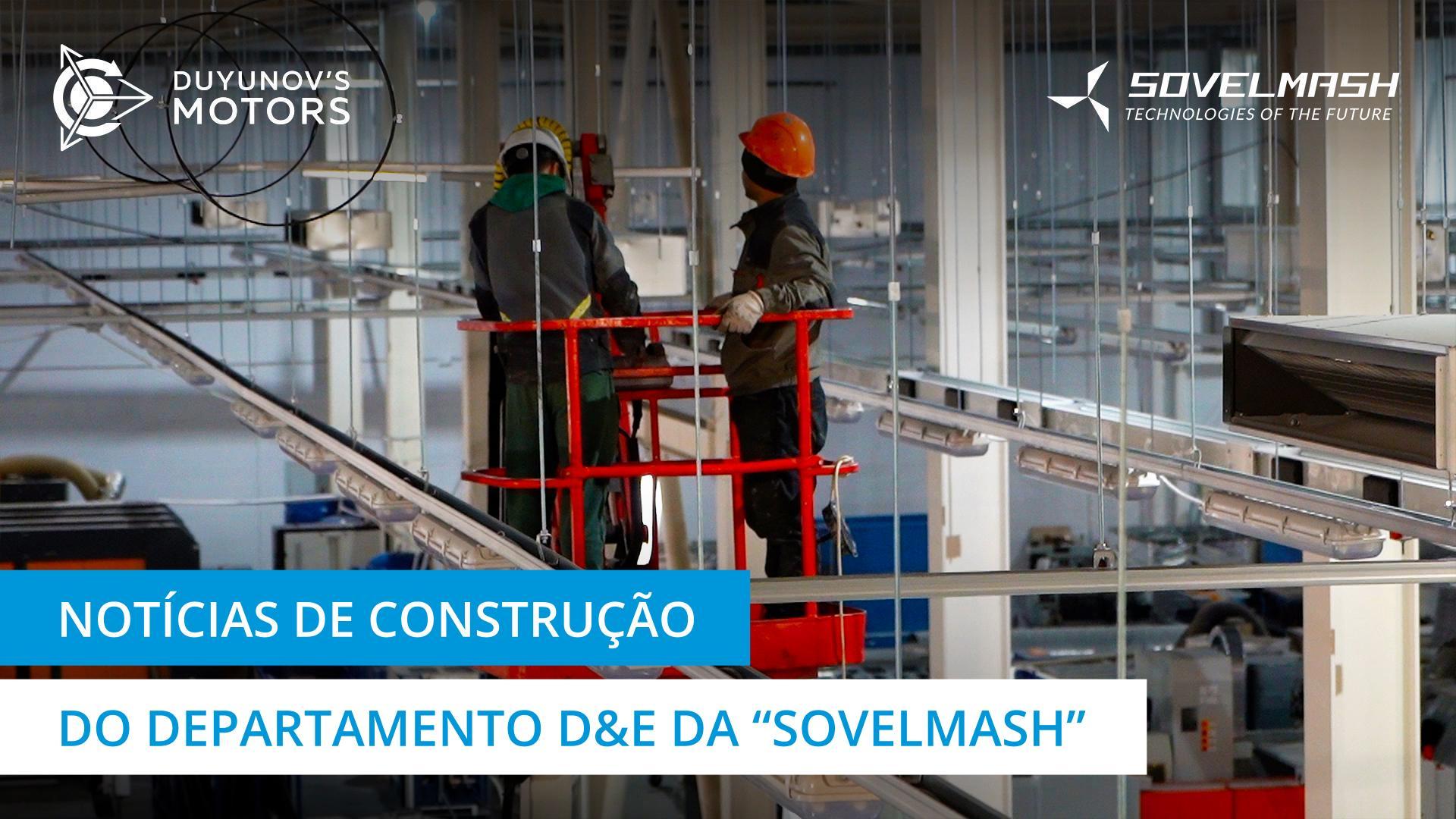 Resumo das atividades de construção a decorrer