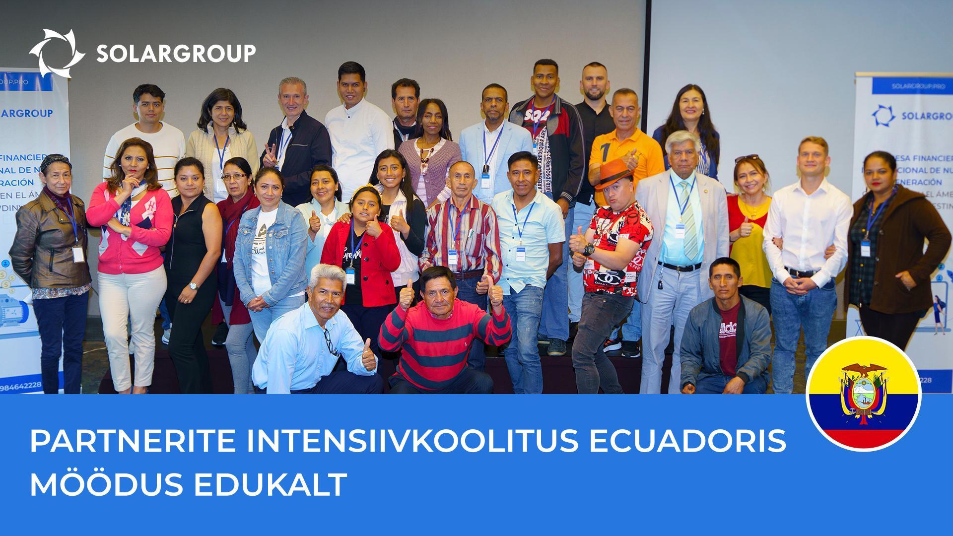 Partnerite intensiivkoolitus Ecuadoris möödus edukalt