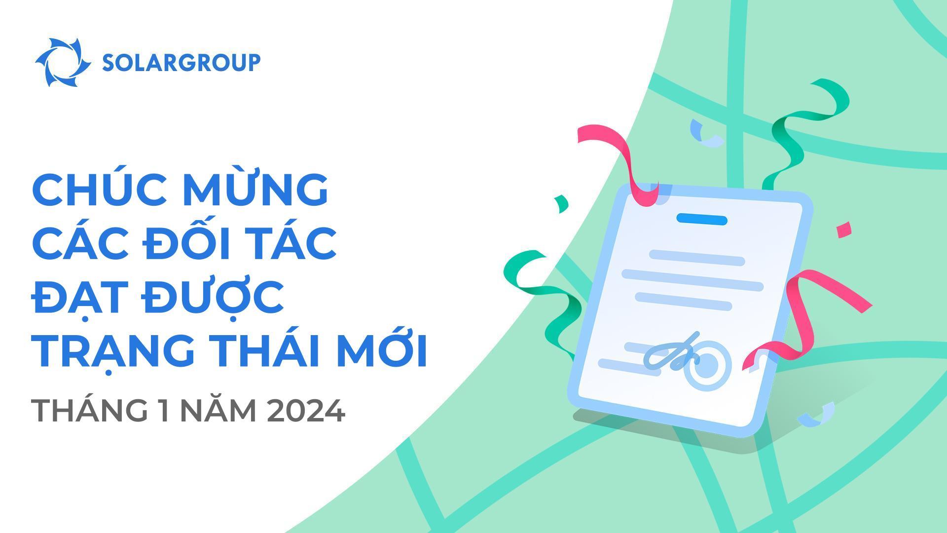 Chúng tôi xin chúc mừng các đối tác đạt được trạng thái mới!