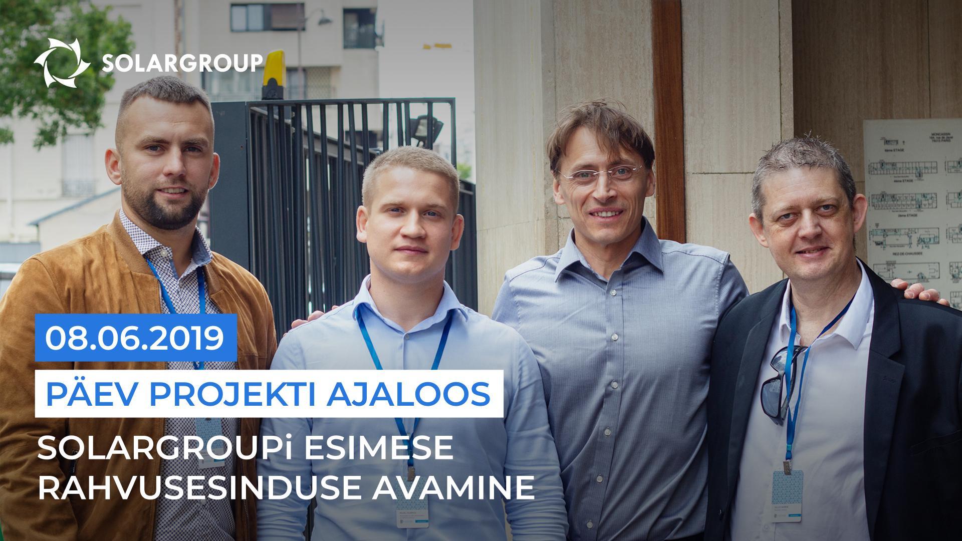 8. juuni 2019 — mälestuskuupäev projekti ajaloos