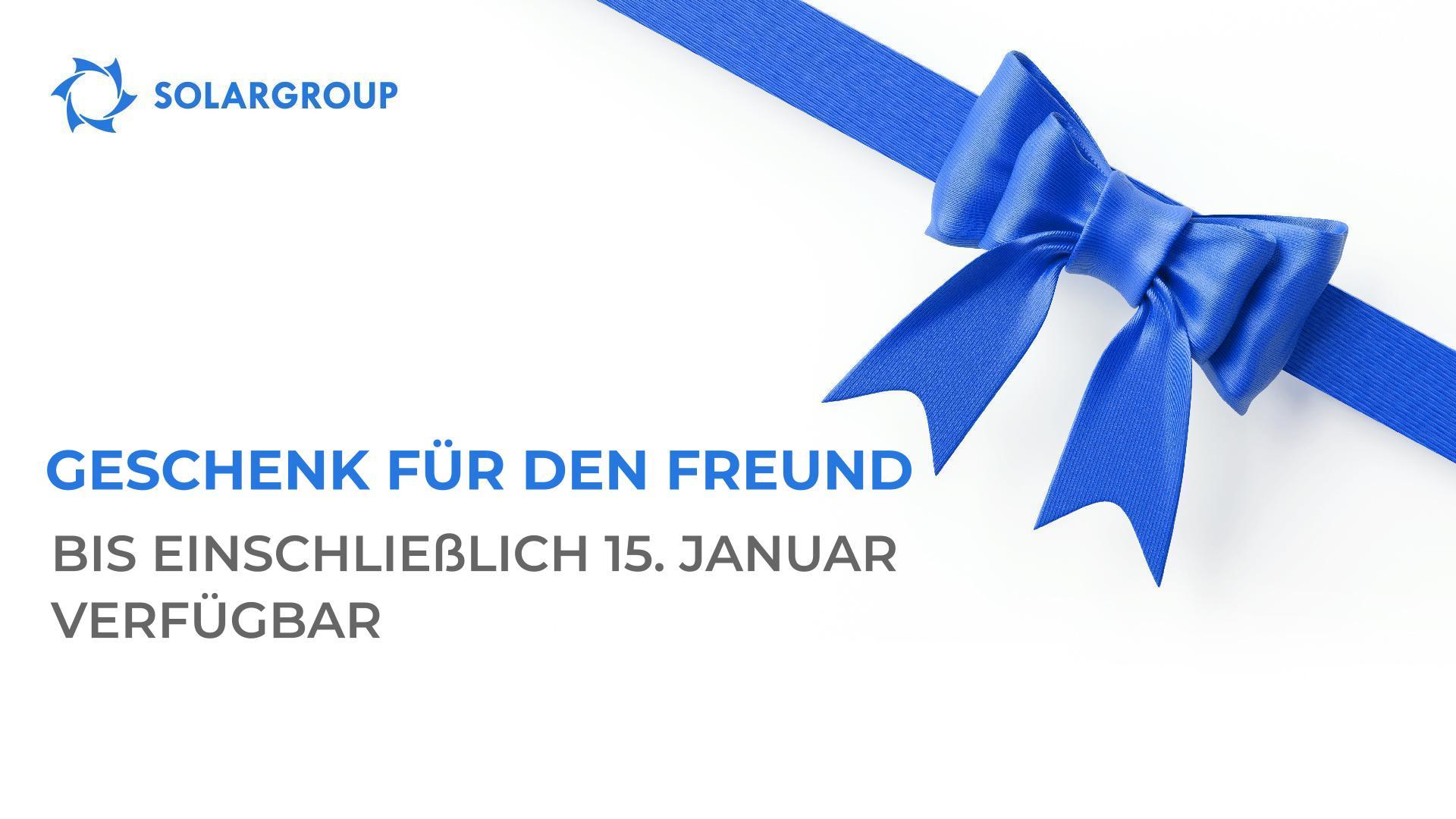 Geschenk für den Freund: die Option wird ab 16. Januar eingestellt