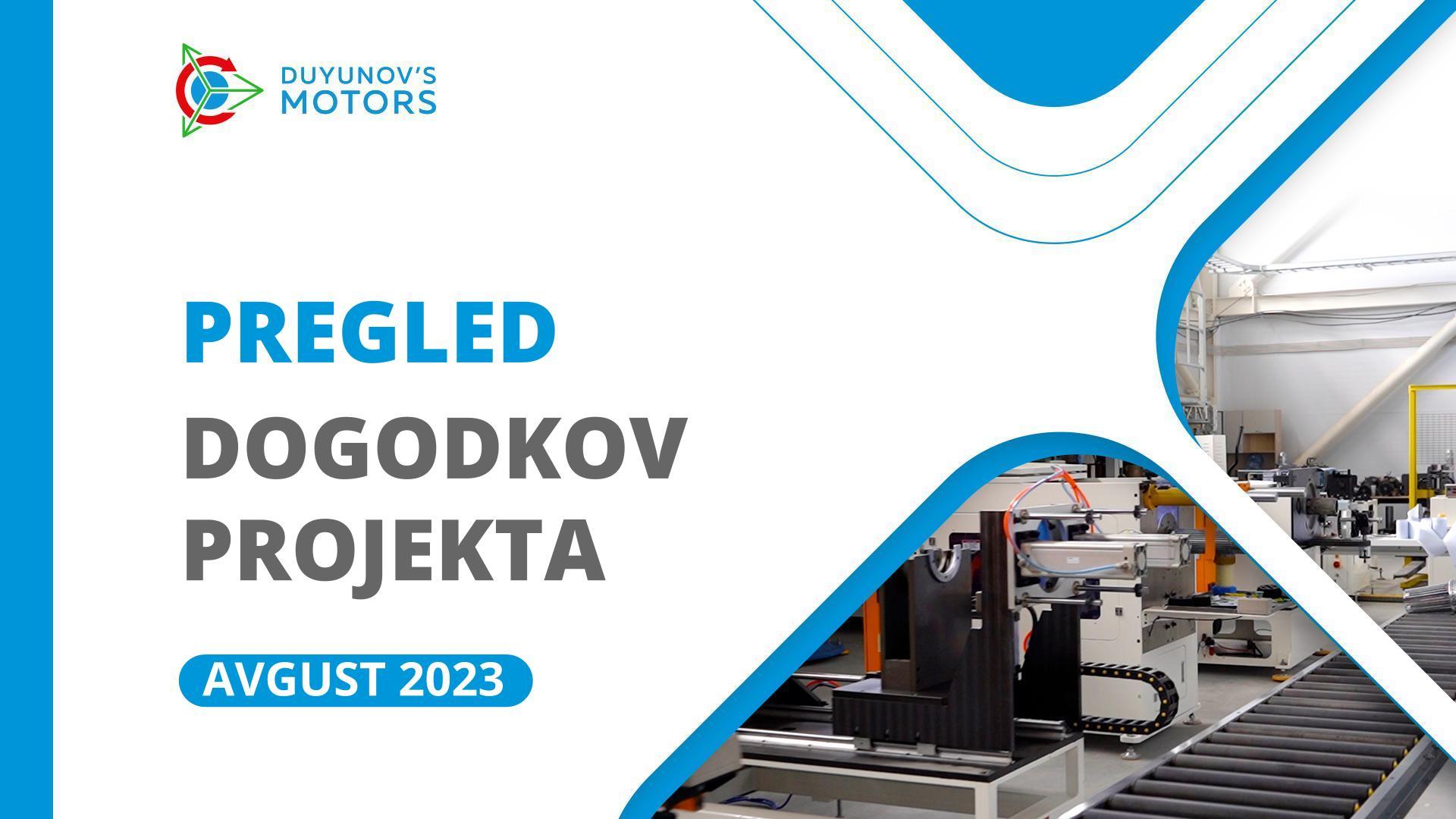 Ključni dogodki projekta v avgustu