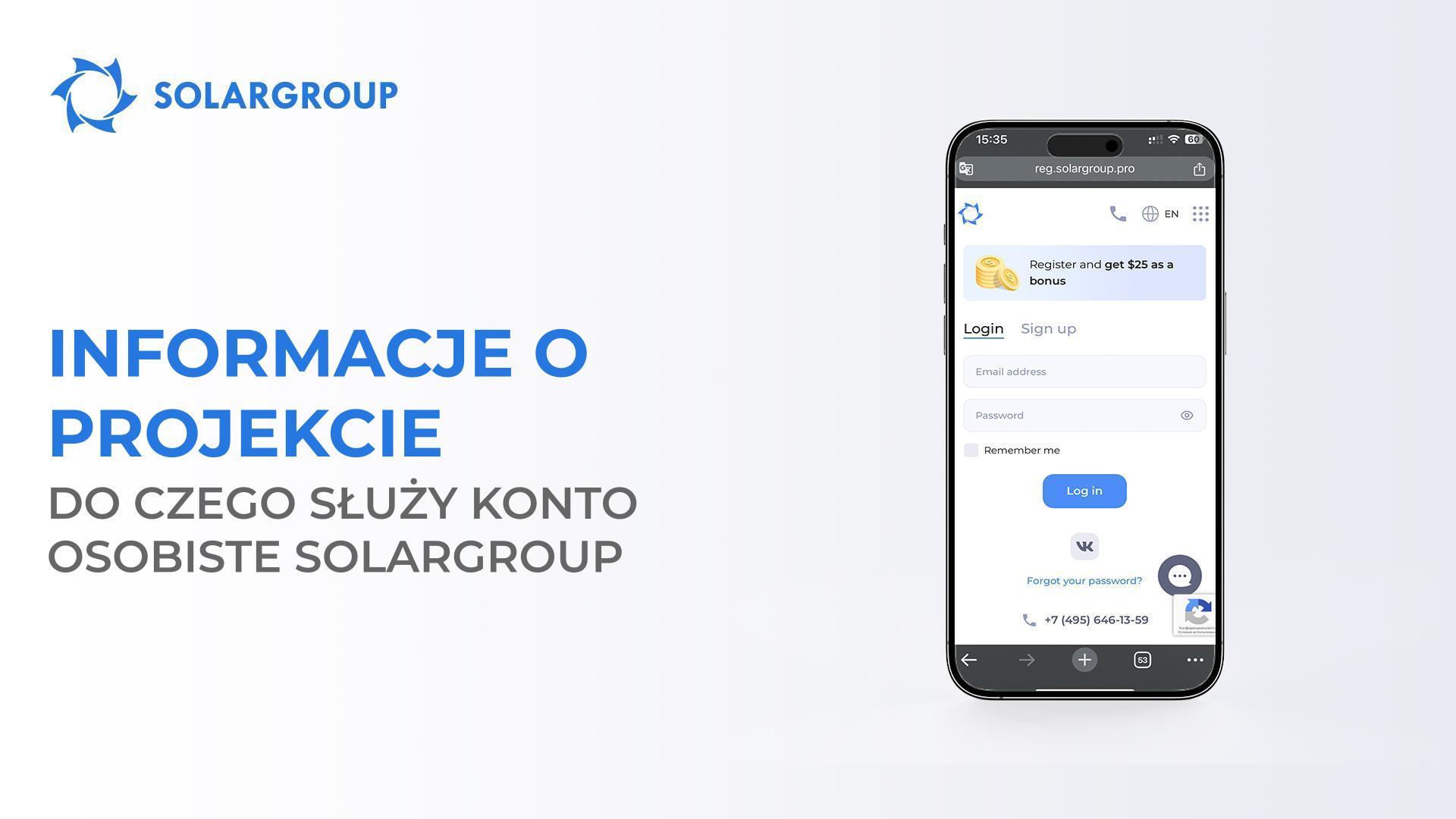 Informacje o projekcie: do czego służy konto osobiste SOLARGROUP