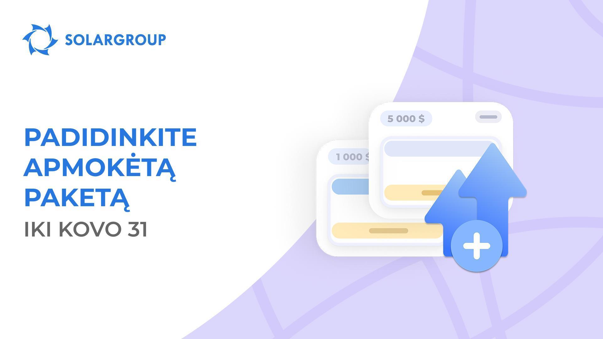 Geriausias diskontas paketo padidinimui!
