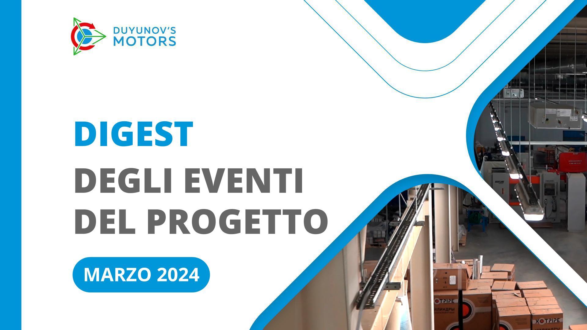 Eventi chiave del progetto a marzo