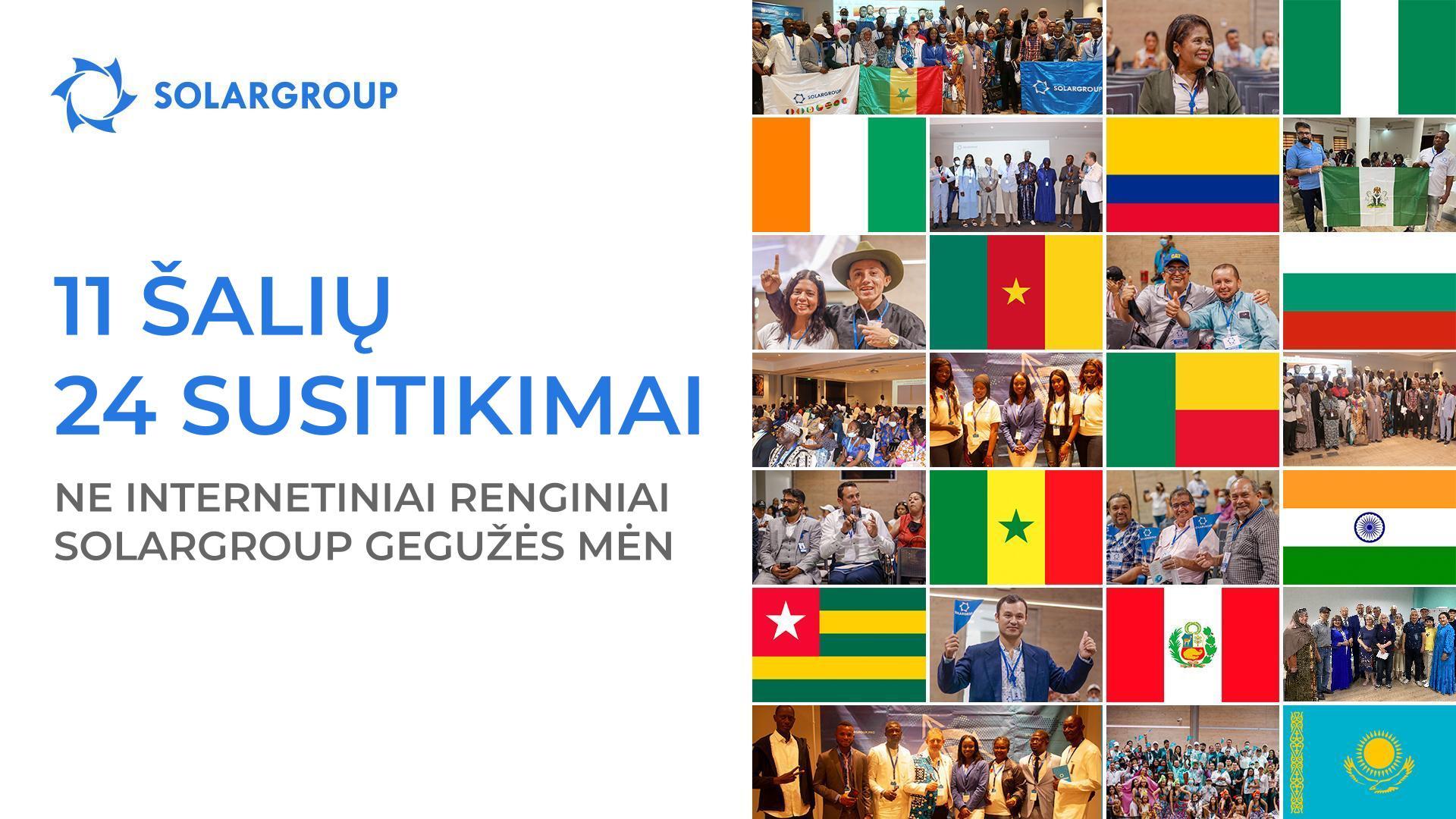 11 šalių ir 24 susitikimai: SOLARGROUP ne internetiniai renginiai gegužės mėn.