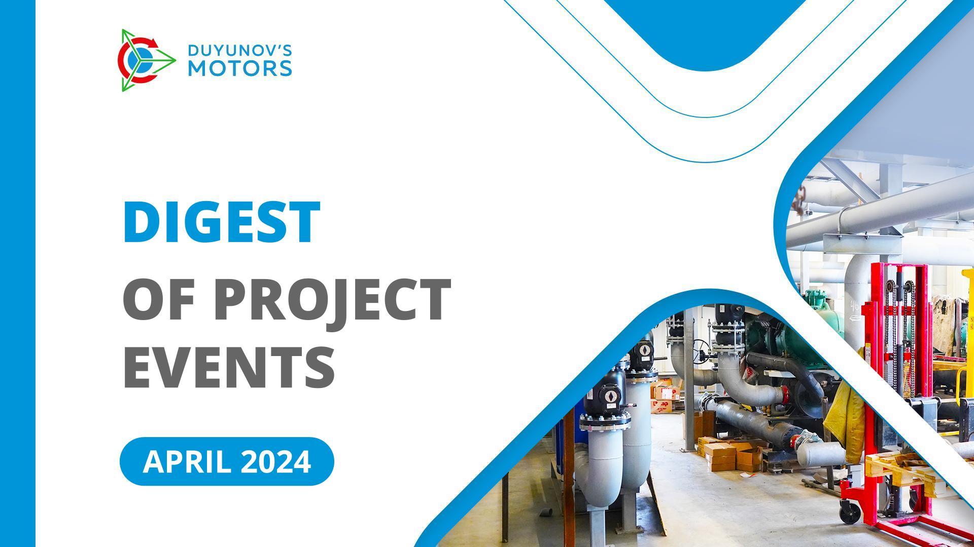 Key project events in April