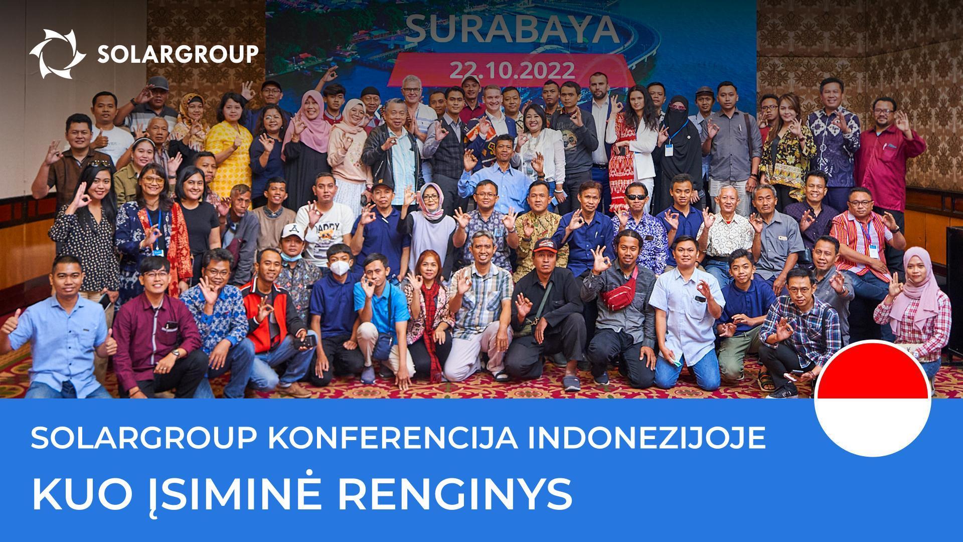 SOLARGROUP konferencija Indonezijoje: kuo įsiminė renginys