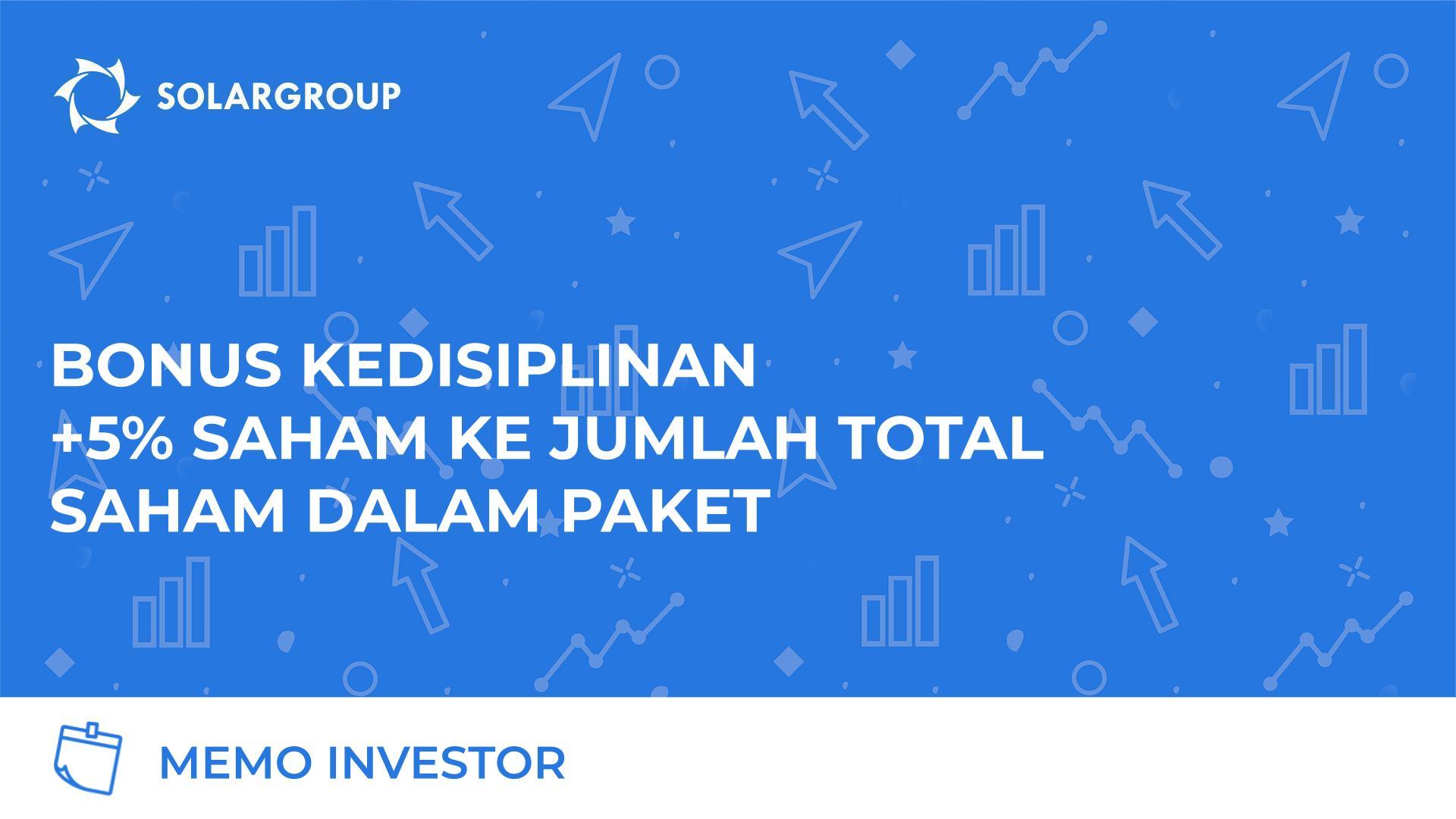 +5% saham untuk pembayaran angsuran yang tepat waktu