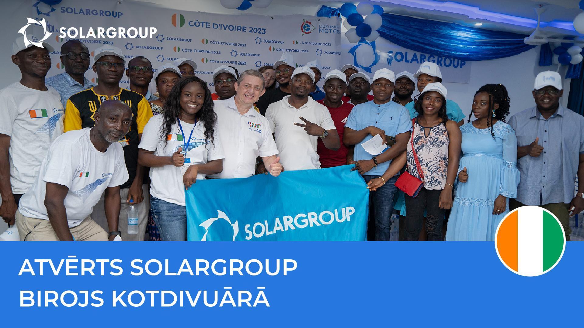 Kotdivuārā atvēra pirmo SOLARGROUP biroju