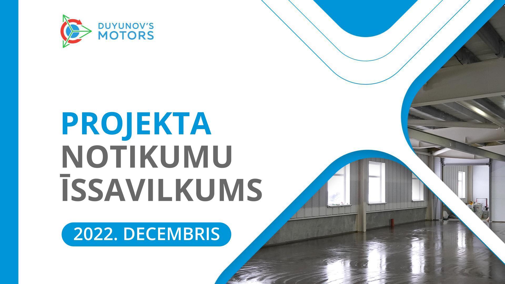 Projekta galvenie notikumi: decembra īssavilkums
