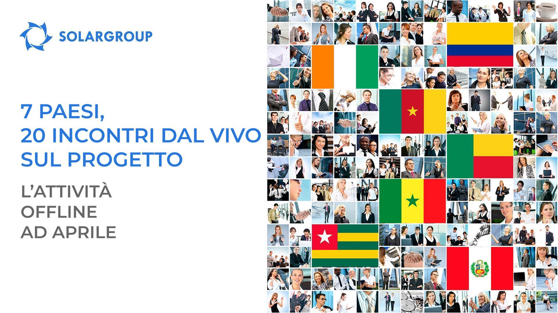 7 paesi, 20 incontri dal vivo sul progetto: come si è svolta l'attività offline ad aprile