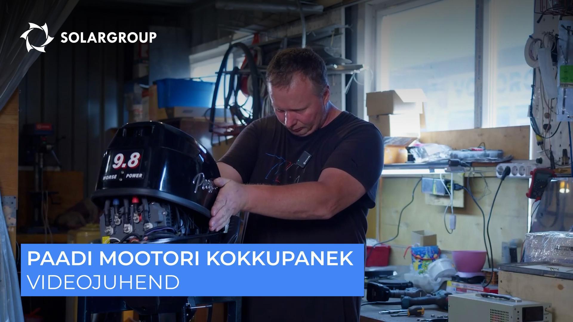 Kuidas panna Slavjanka elektrimootorit paadile?
