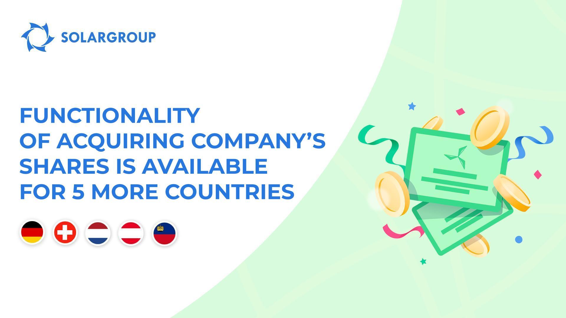 Launching the functionality in the following countries: Germany, Switzerland, the Netherlands, Austria and Liechtenstein