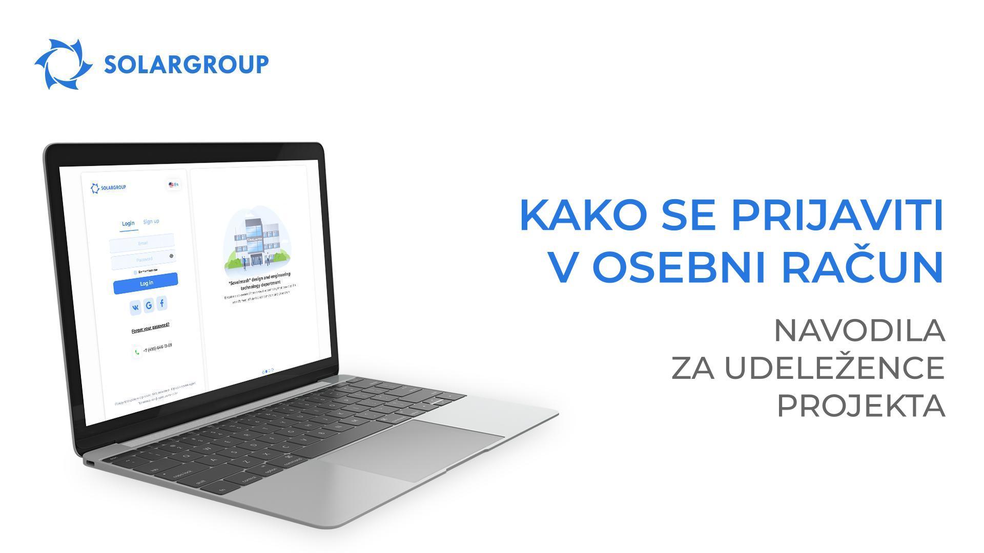 Kako se prijaviti v osebni račun: navodila za udeležence projekta