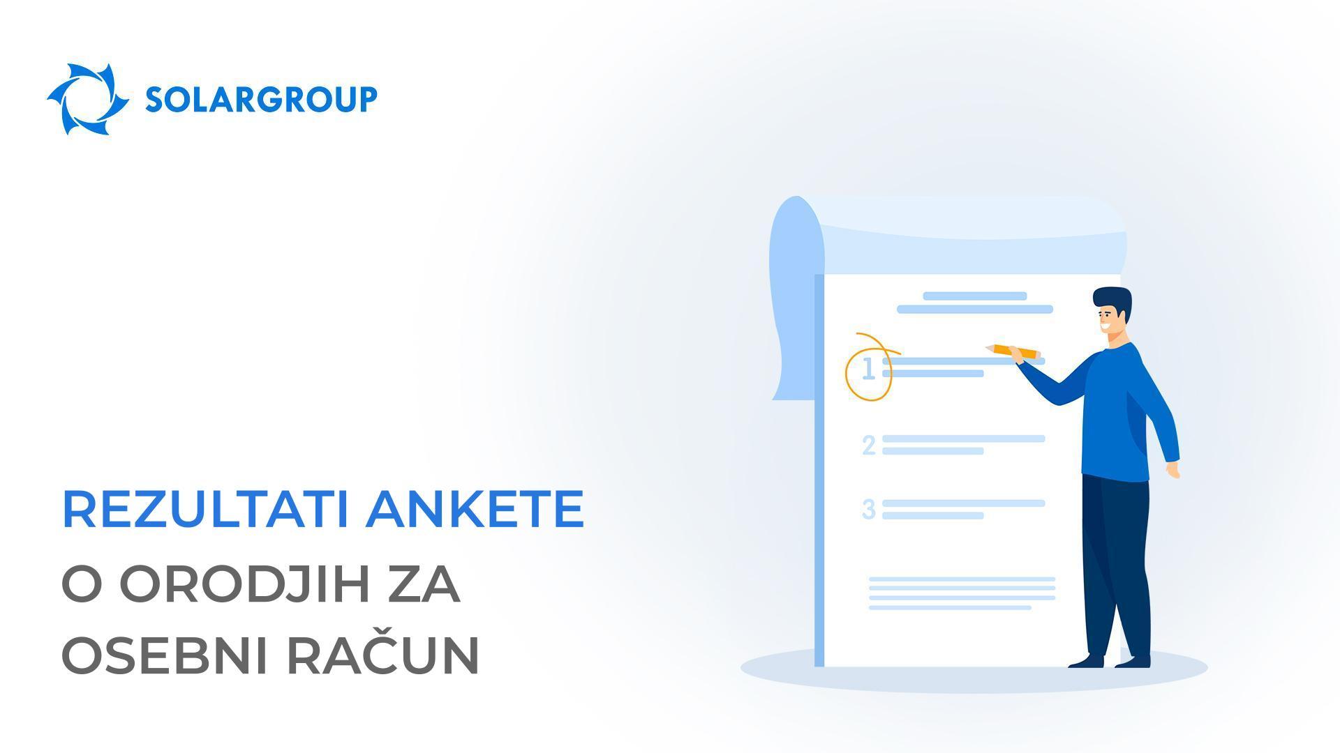 Rezultati ankete o orodjih za osebni račun