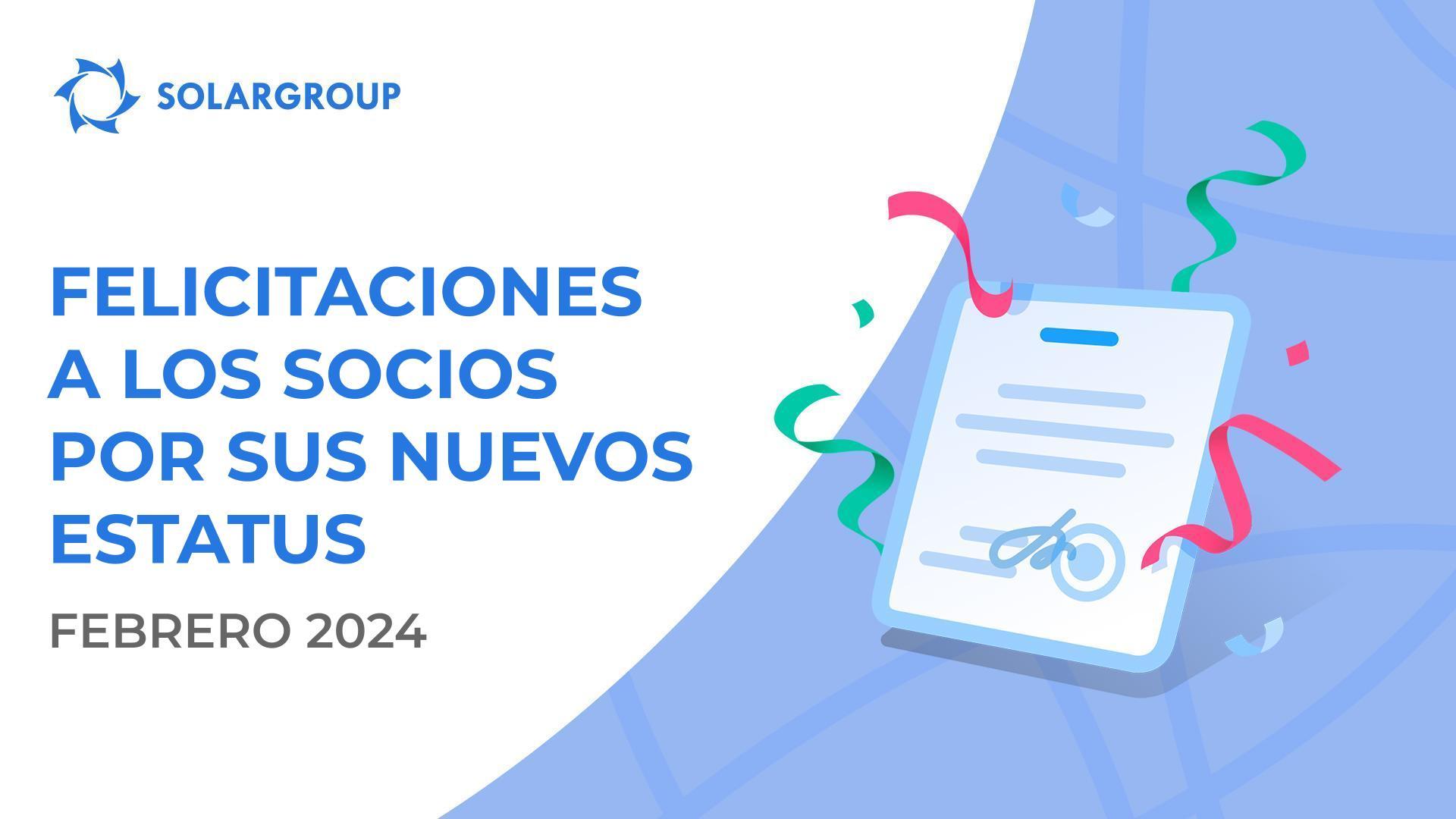 ¡Saludamos a los socios en sus nuevos estatus!