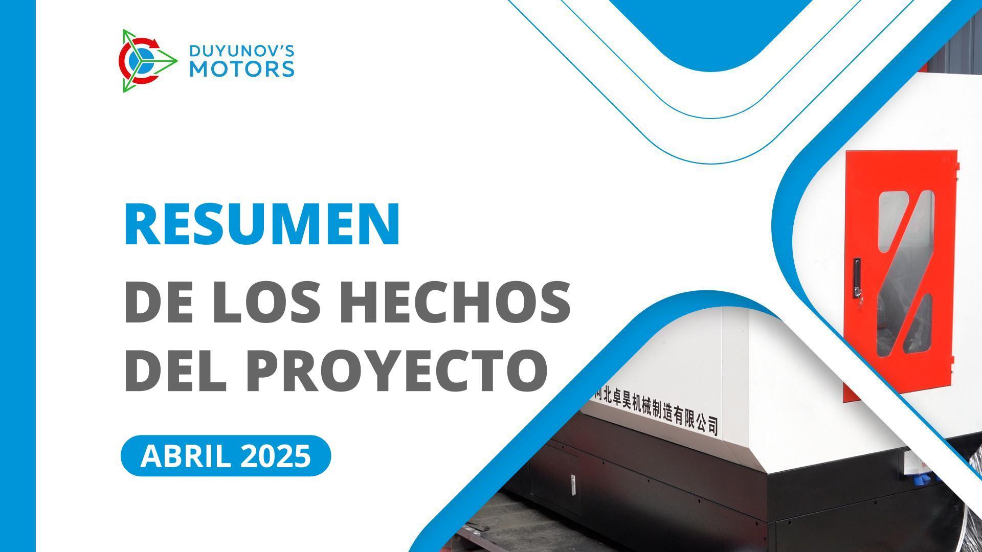Hechos clave de SOLARGROUP y "Sovelmash" en abril