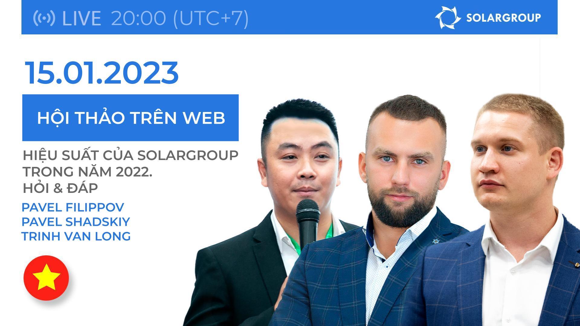 Kết quả hoạt động năm 2022 của SOLARGROUP. Hỏi & Đáp