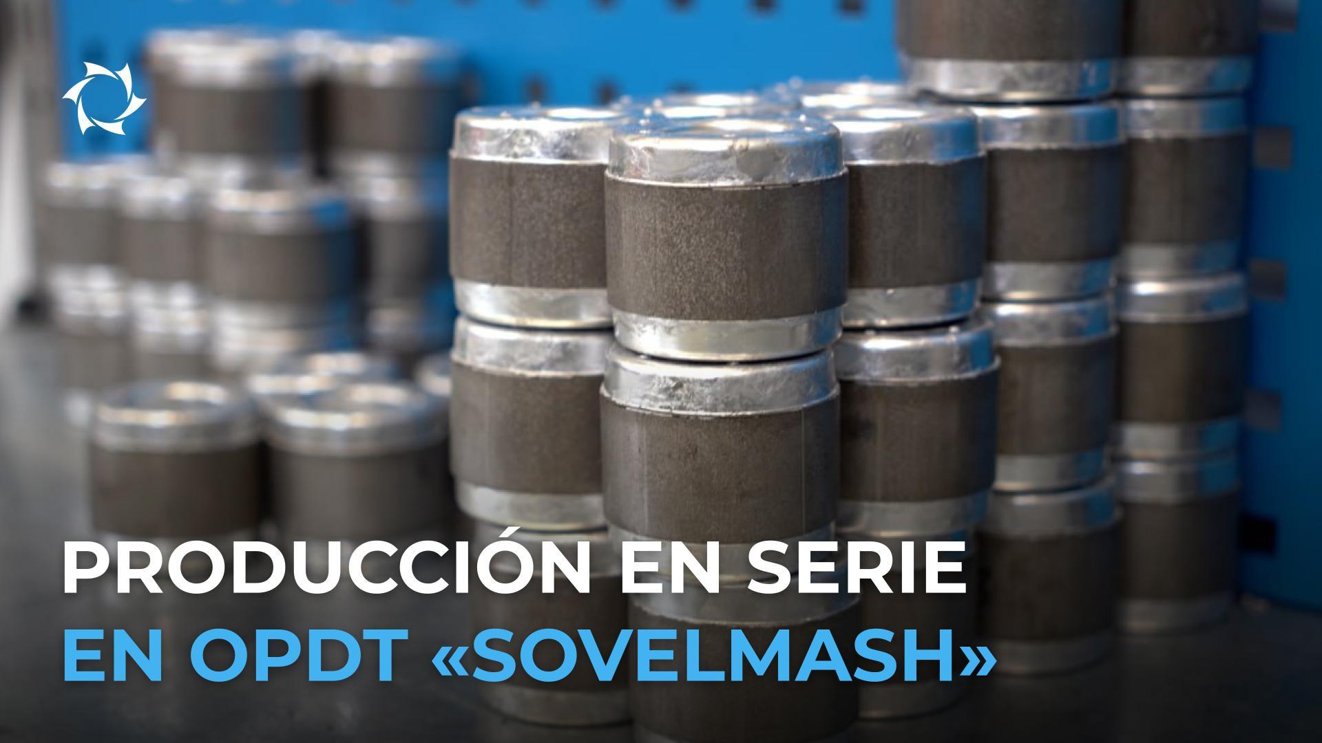 Componentes de los futuros productos de «Sovelmash», fabricados con maquinaria propia