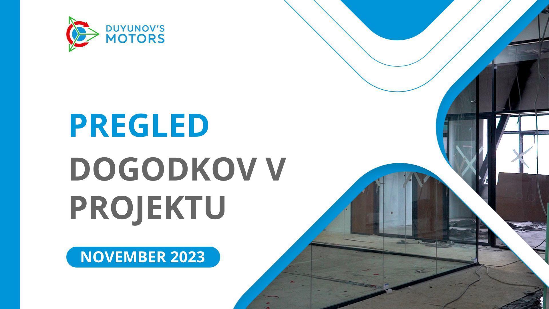 Ključni projektni dogodki v novembru