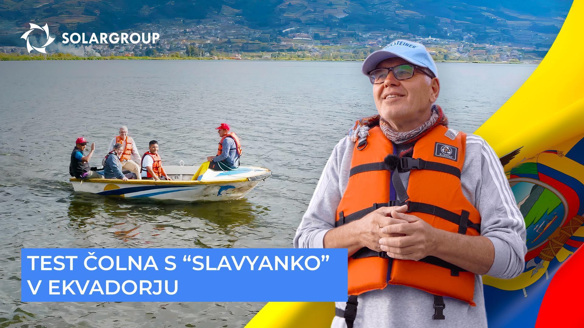 Čoln s "Slavyanko" je bil preizkušen na gorskem jezeru San Pablo
