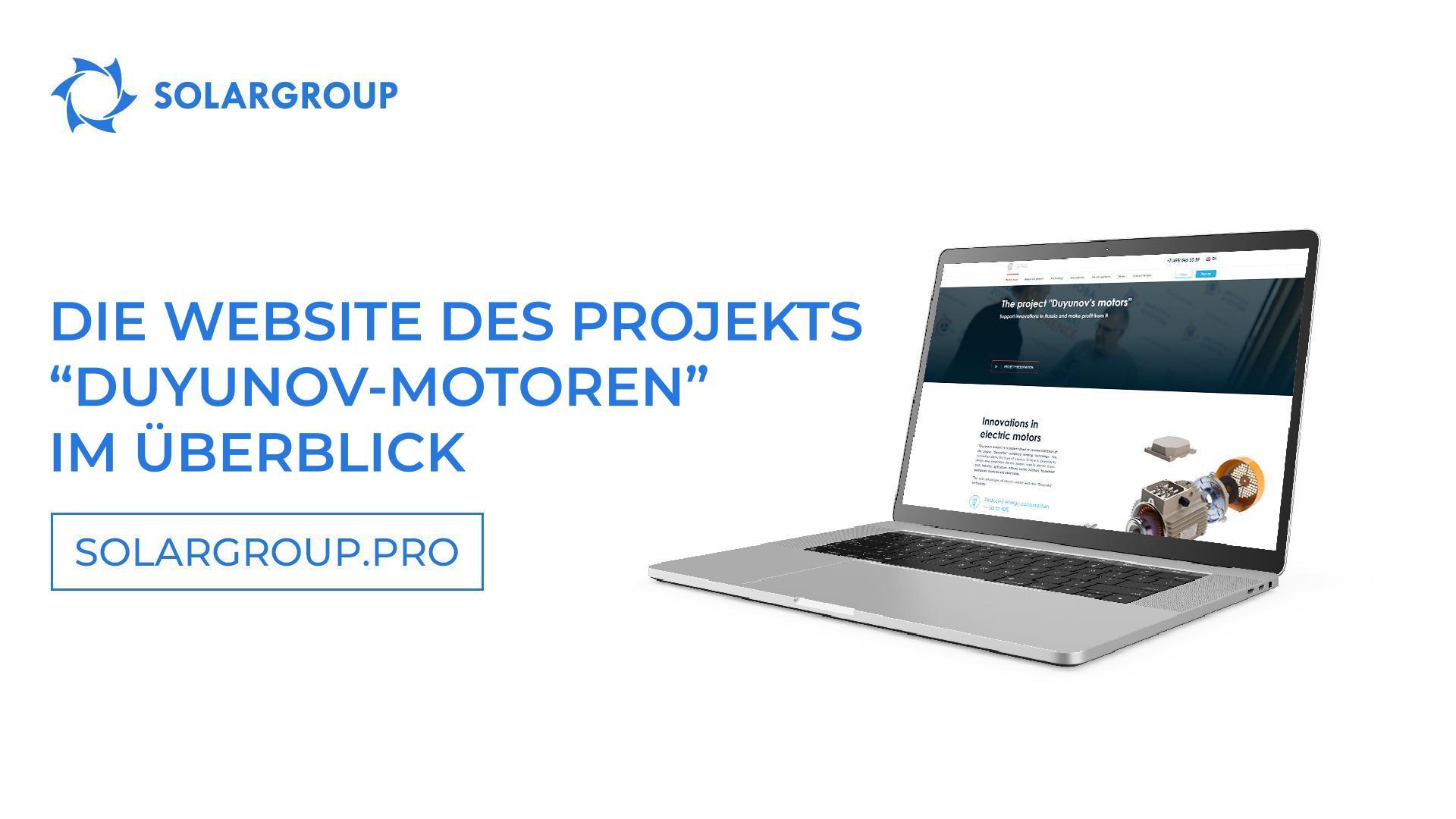 Über die Vorteile der Website des Projekts "Duyunov-Motoren"