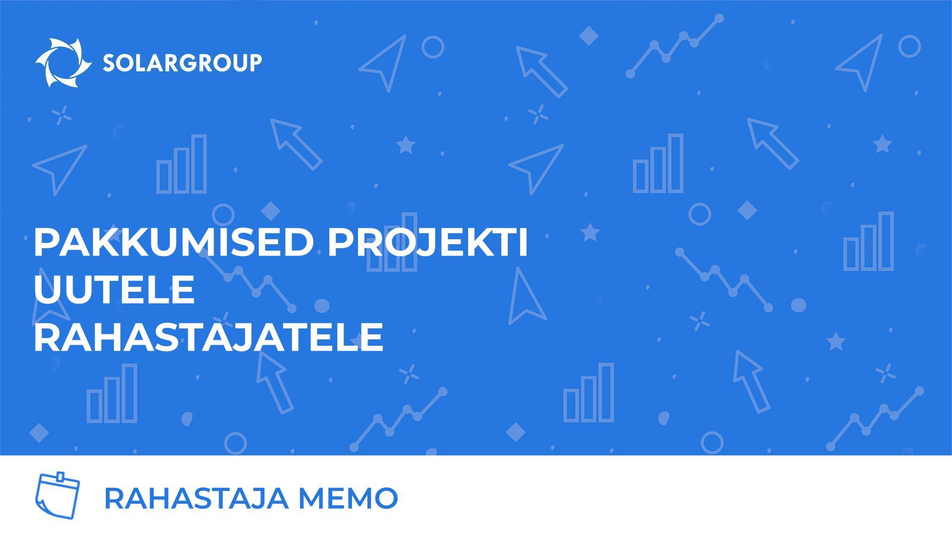 Pakkumised projekti uutele rahastajatele